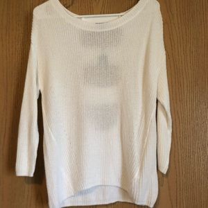White knitted pullover sweater from Express